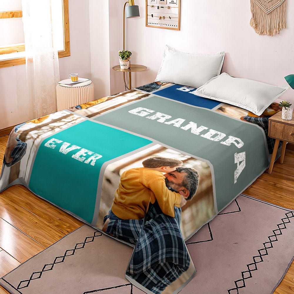 Personalized duvet cover with photo collage