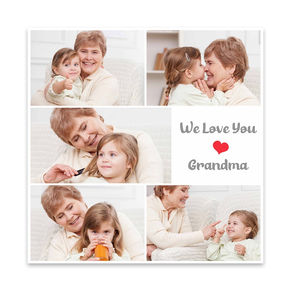 Personalized duvet cover with photo collage