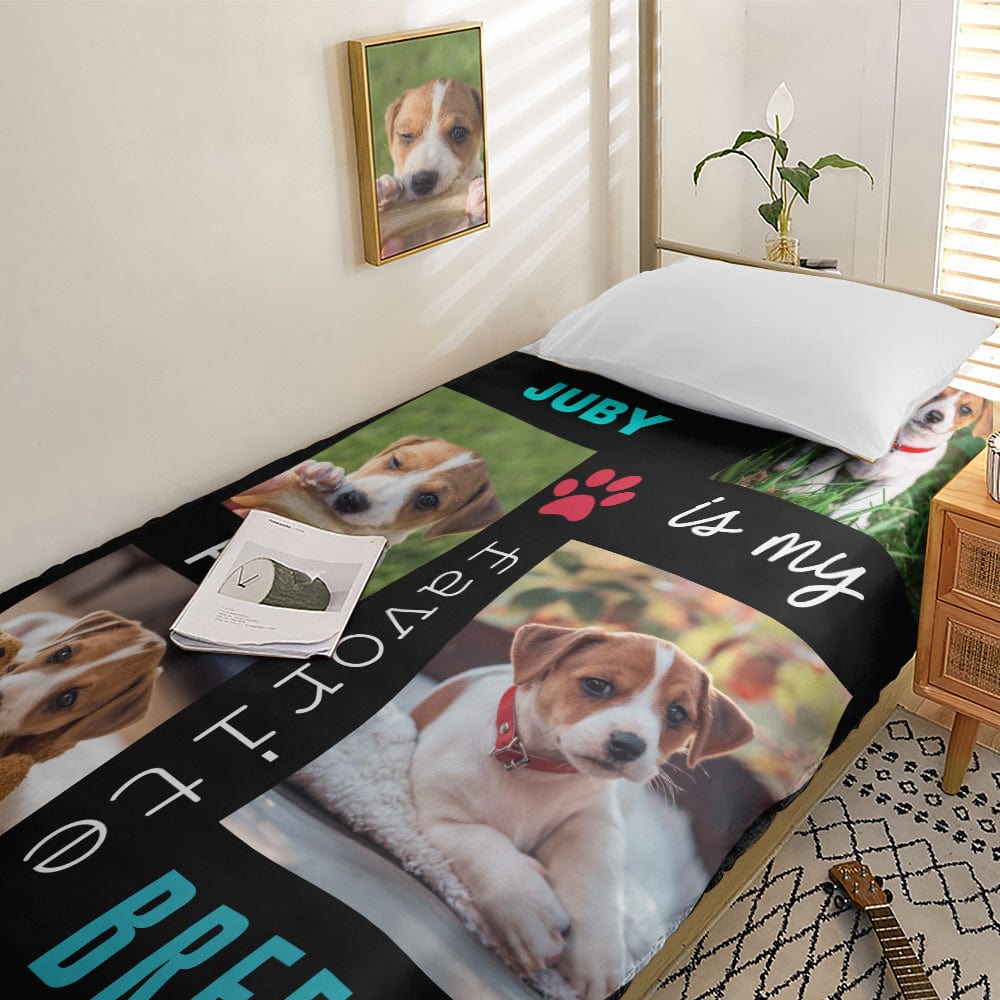 Housse de couette personnalisé avec collage photo pour lit simple 2