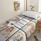 Housse de couette personnalisé avec collage photo pour lit simple 2