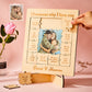 Personalized acrylic wood puzzle with photo and name "12 reasons why I love you"