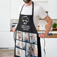 Tablier de cuisine personnalisé avec photo et texte, pour hommes et femmes