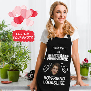 Custom Face Apron Personalized Funny Boyfriend