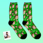 Cadeaux pour la fête des pères : chaussettes personnalisées avec visage ''Fun''