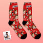Cadeaux pour la fête des pères : chaussettes personnalisées avec visage ''Fun''