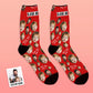 Cadeaux pour la fête des pères : chaussettes personnalisées avec visage ''Fun''