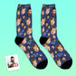 Cadeaux pour la fête des pères : chaussettes personnalisées avec visage ''Fun''