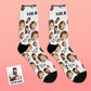 Cadeaux pour la fête des pères : chaussettes personnalisées avec visage ''Fun''