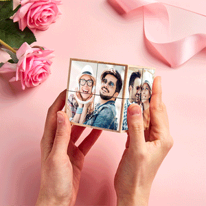 Personalized Photo Wooden Cube