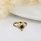 "I love you" projection ring in 100 languages ​​with personalized heart-shaped photo