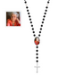 Personalized rosary with photo and cross 