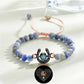 Bracelet personnalisé en forme de fer à cheval avec projection photo