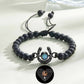 Bracelet personnalisé en forme de fer à cheval avec projection photo