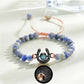 Bracelet personnalisé en forme de fer à cheval avec projection photo