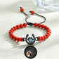 Bracelet personnalisé en forme de fer à cheval avec projection photo