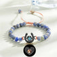 Bracelet personnalisé en forme de fer à cheval avec projection photo