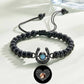 Bracelet personnalisé en forme de fer à cheval avec projection photo