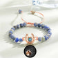 Bracelet personnalisé en forme de fer à cheval avec projection photo