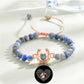 Bracelet personnalisé en forme de fer à cheval avec projection photo