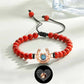 Bracelet personnalisé en forme de fer à cheval avec projection photo