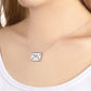 Personalized necklace engraved with a secret message