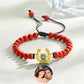 Bracelet personnalisé en forme de fer à cheval avec projection photo