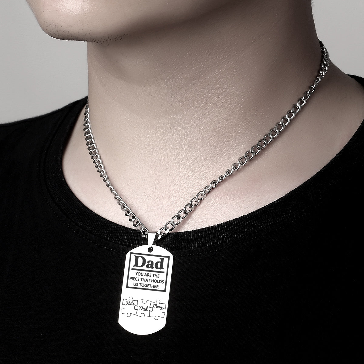 Puzzle necklace for men
