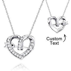 Arrow of Love Engraved Necklace Personalized