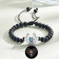 Bracelet personnalisé en forme de fer à cheval avec projection photo