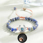 Bracelet personnalisé en forme de fer à cheval avec projection photo