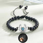 Bracelet personnalisé en forme de fer à cheval avec projection photo