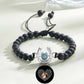 Bracelet personnalisé en forme de fer à cheval avec projection photo