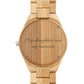 Personalized wooden watch with photo (45 mm)
