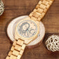 Personalized wooden watch with photo (45 mm)