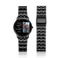 Montre homme 38 mm en alliage noir avec bracelet photo gravé