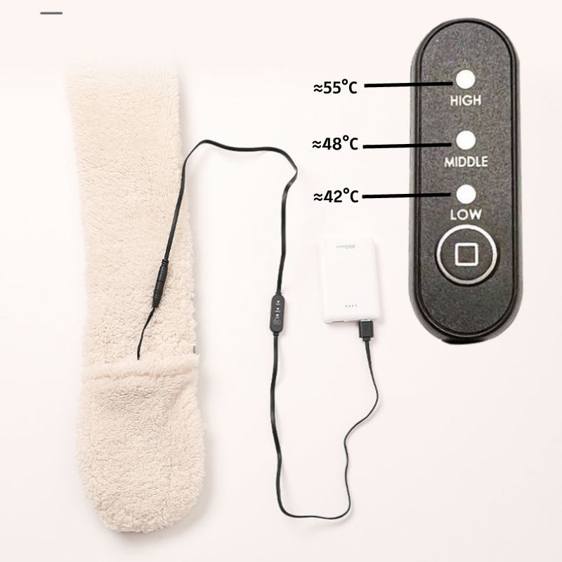 USB rechargeable heated scarf
