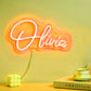 Personalized neon lamp with name