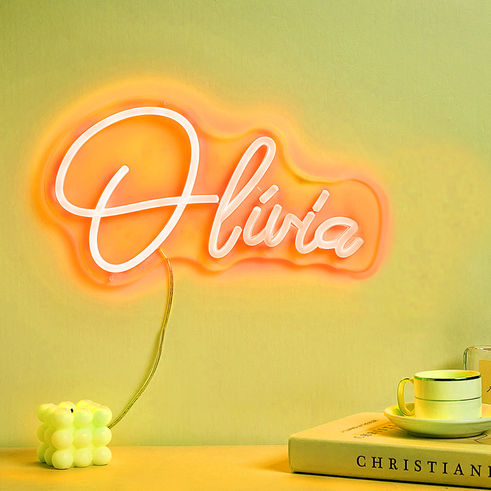 Personalized neon lamp with name