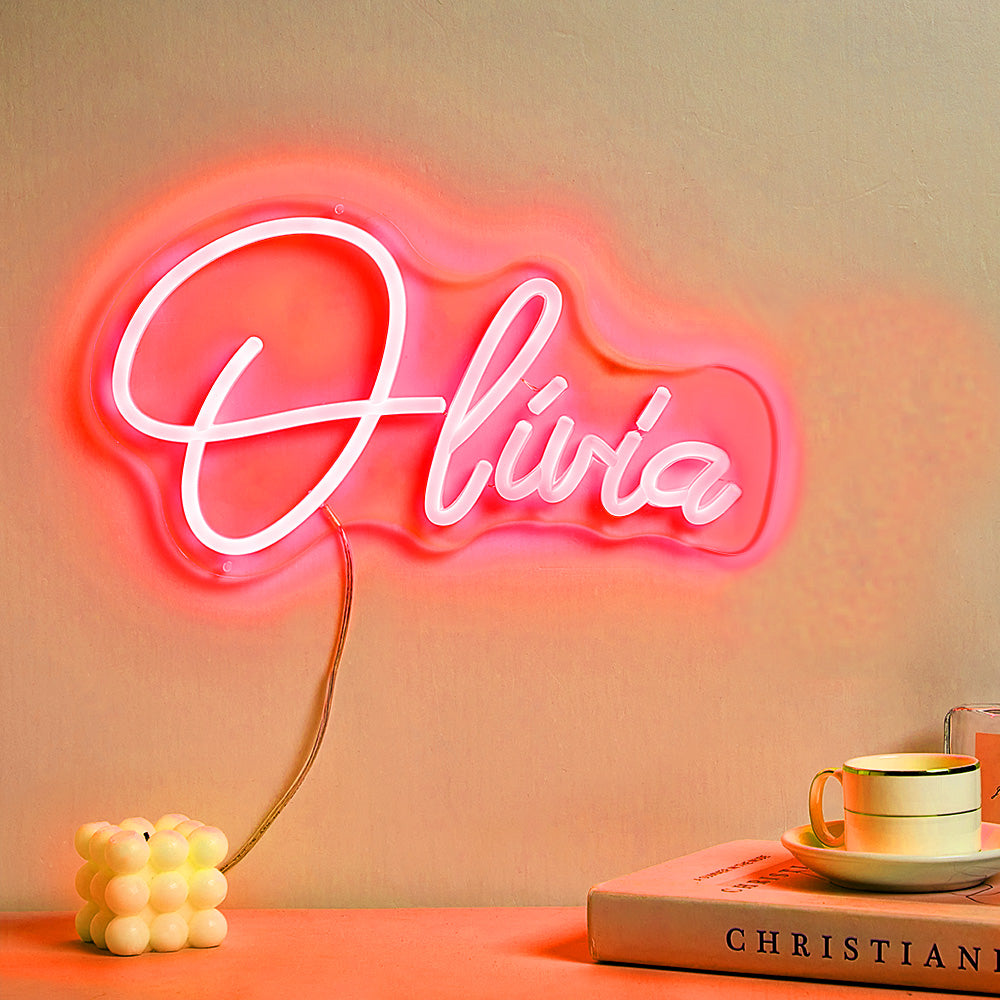 Personalized neon lamp with name