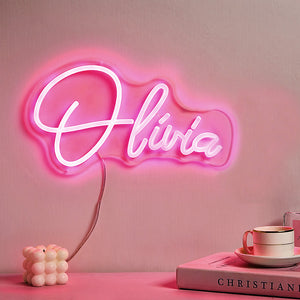 Personalized neon lamp with name