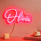 Personalized neon lamp with name