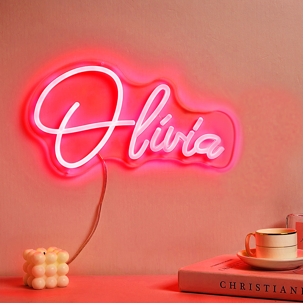 Personalized neon lamp with name
