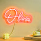 Personalized neon lamp with name