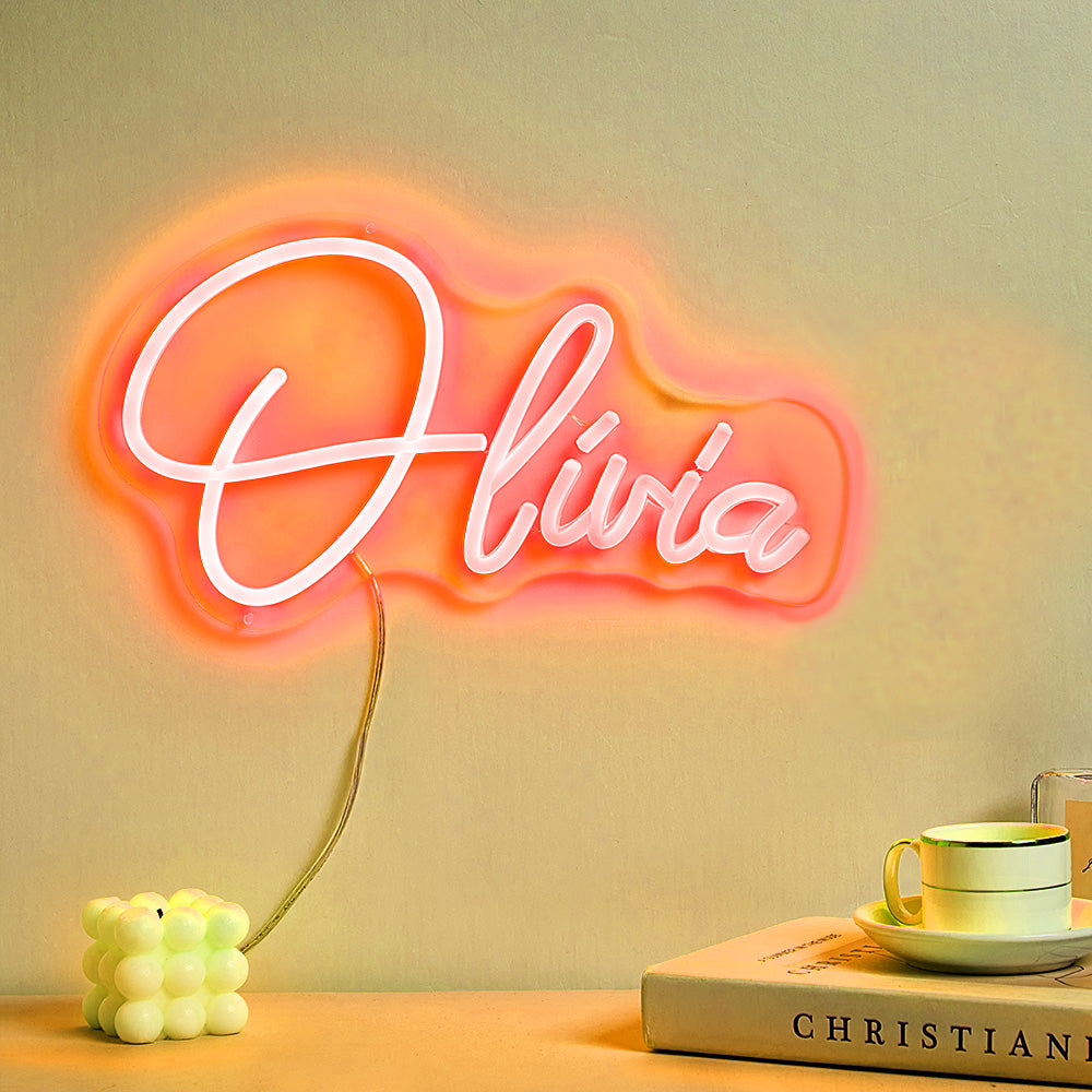 Personalized neon lamp with name