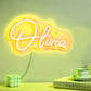 Personalized neon lamp with name