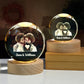 Personalized  Photo Crystal Ball Night Light