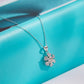 Collier de projection personnalisé avec photo de fleur en argent sterling 925