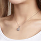 Collier de projection personnalisé avec photo de fleur en argent sterling 925