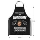 Personalized apron with face for couple