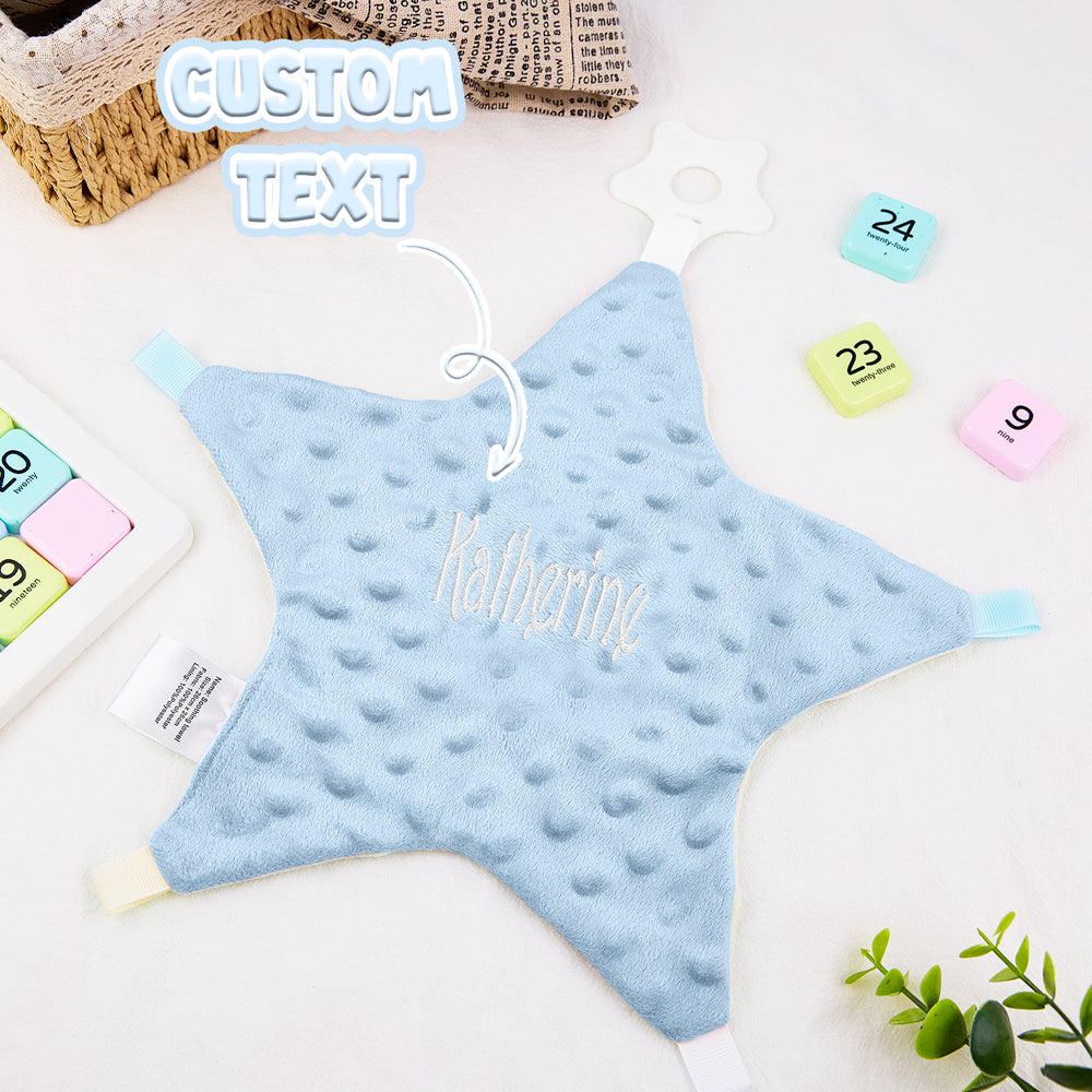 Serviette apaisante personnalisée avec prénom brodé pour bébé